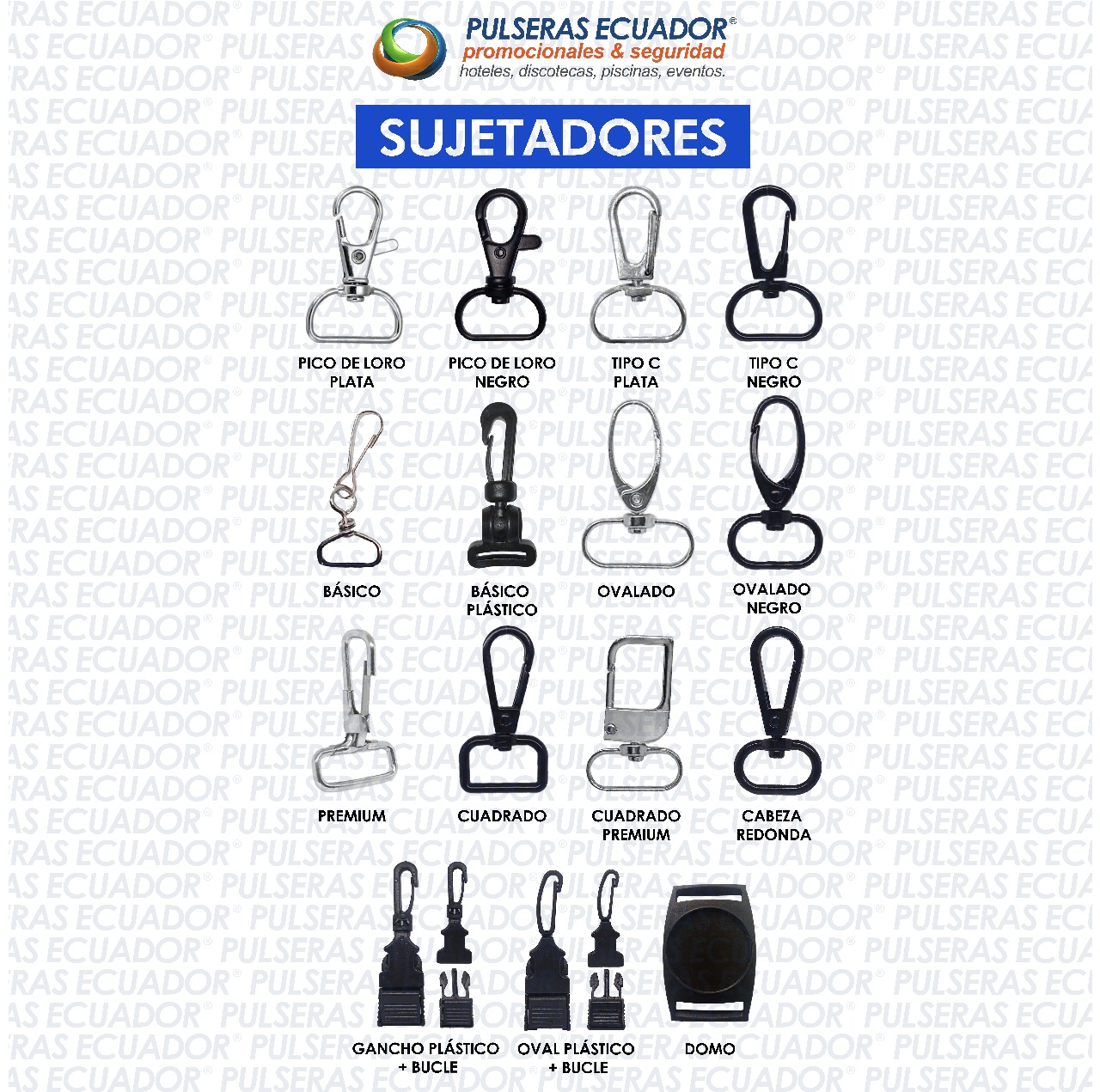 Sujetadores e Insumos para Lanyads